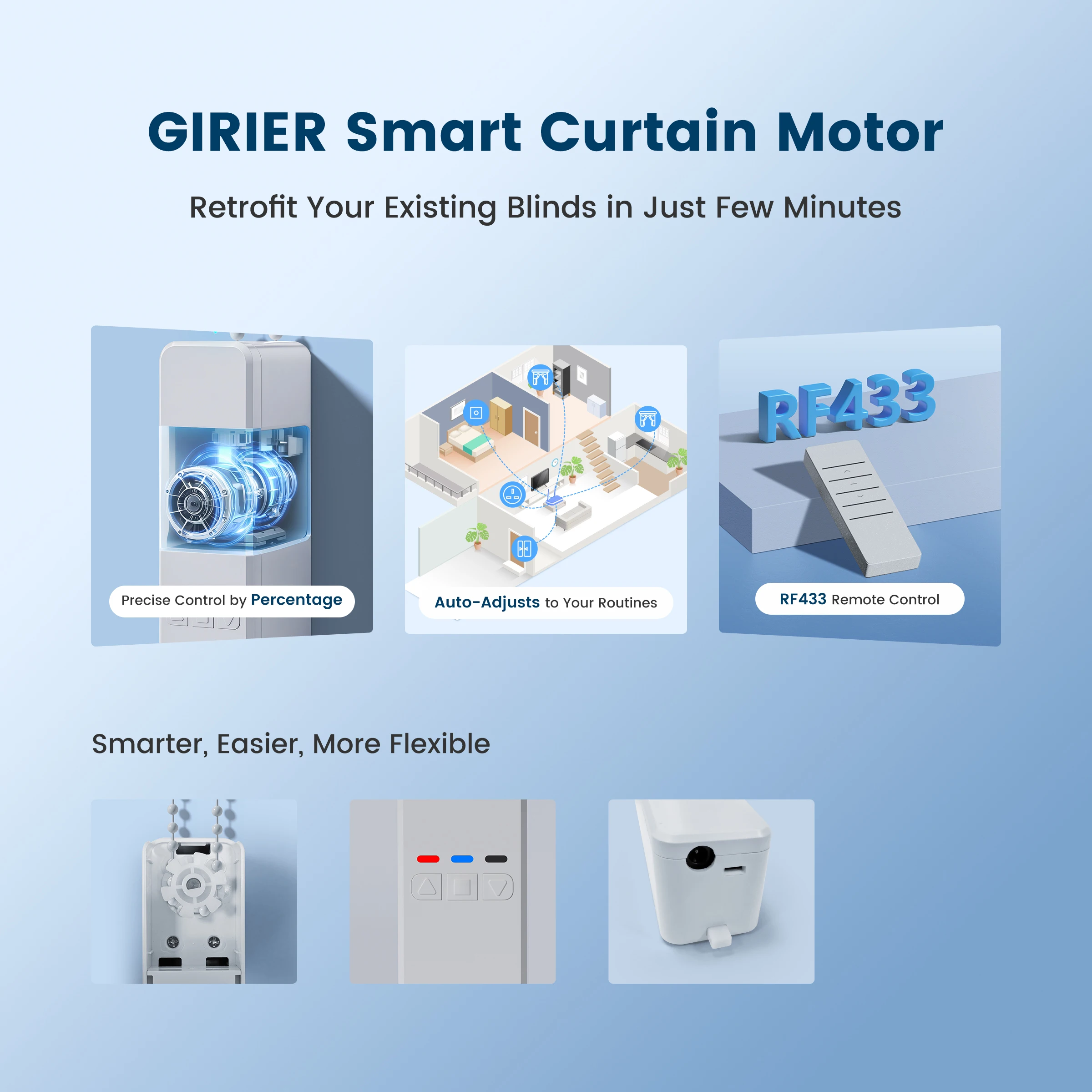 GIRIER Smart Curtain Motor WiF - Roller Chain review and price