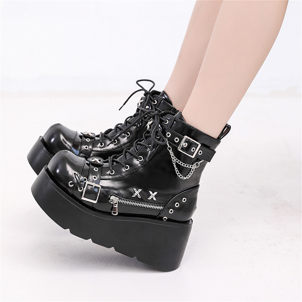 Brand New Ladies Goth Platform - Motorcycle Chain review and price
